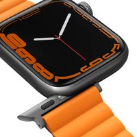 Uniq Bracelet double face Revix Apple Watch Series 1 á 10 / SE / Ultra (2) (44/45/46/49 mm) - Charcoal (Grey/Orange)