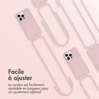 imoshion Coque de couleur avec cordon amovible l'iPhone 14 Pro Max - Rose