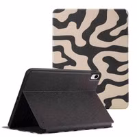 Selencia Coque tablette Vivid Apple iPad 11 (2025) 11 pouces A16 / iPad 10 (2022) 10.9 pouces - Art Wave Black