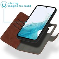 imoshion Etui de téléphone de type portefeuille de luxe 2-en-1 amovible Samsung Galaxy A54 (5G) - Brun