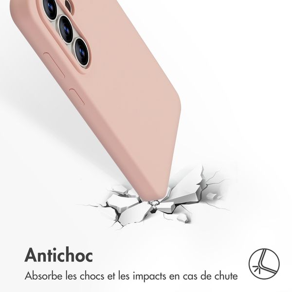 Accezz Coque Liquid Silicone avec MagSafe Samsung Galaxy S26 Ultra - Rose