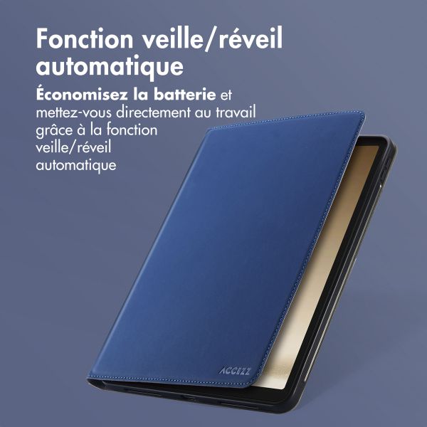 Accezz Coque tablette Classic Samsung Galaxy Tab A9 8.7 pouces - Bleu foncé
