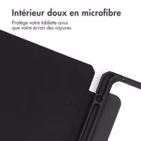 imoshion Coque tablette rigide Trifold Samsung Galaxy Tab A11 Plus - Noir
