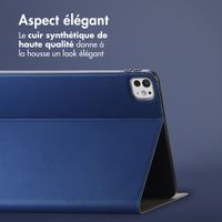 Accezz Coque tablette Classic Apple iPad Pro 11 (2025) M5 / (2024) M4 - Bleu foncé