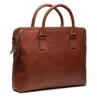 The Chesterfield Brand Sac ordinateur 15-15.6 pouces Cameron - Cuir véritable - Cognac