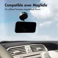 imoshion Support de téléphone pour voiture avec MagSafe - rotatif à 360° - avec ventouse - magnétique - universel - noir