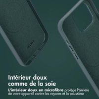 Accezz Étui de télephone portefeuille en cuir 2-en-1 avec MagSafe Apple iPhone 15 Pro Max - Cedar Green