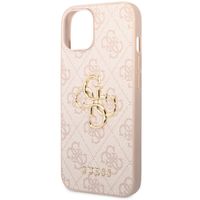 Guess Coque 4G Metal Logo Backcover Apple iPhone 15 - Rose