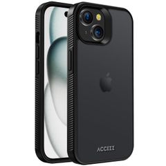 Accezz Coque Givrée Robuste iPhone 15 - Noir