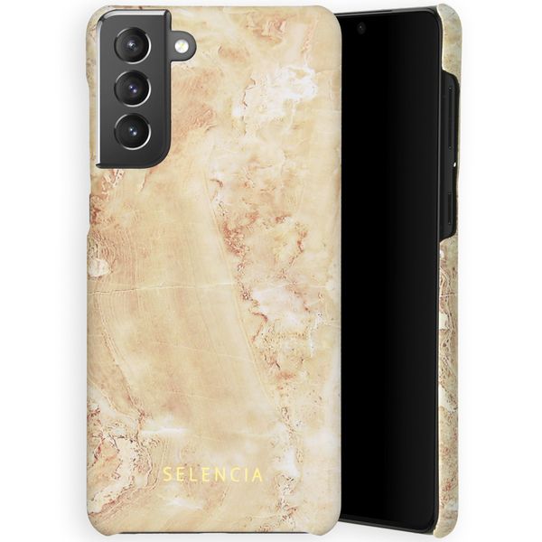 Selencia Coque Maya Fashion Samsung Galaxy S21 Plus - Marble Sand