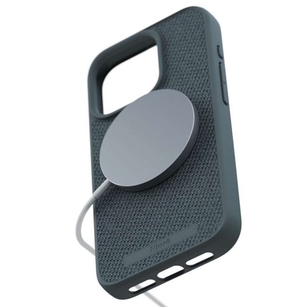 Njorð Collections Coque en tissu MagSafe iPhone 15 Pro - Dark Grey