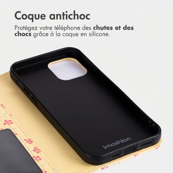 imoshion Étui de télephone portefeuille Design Apple iPhone 11 - Sunny Yellow Petite Flowers