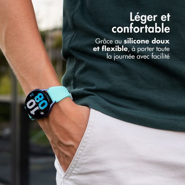 imoshion Bracelet en silicone souple - Connexion universelle 22 mm - Vert menthe