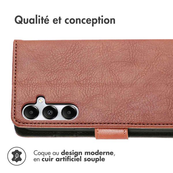 imoshion Étui de télephone portefeuille Samsung Galaxy A55 - Marron