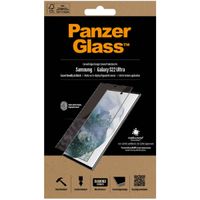 PanzerGlass Protection d'écran en verre trempé Case Friendly Anti-bactéries Samsung Galaxy S22 Ultra - Noir