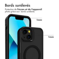 Accezz Coque Givrée Robuste avec MagSafe Apple iPhone 13 - Noir