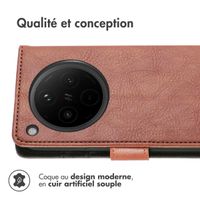 imoshion Étui de téléphone portefeuille Oppo Find X8 - Marron