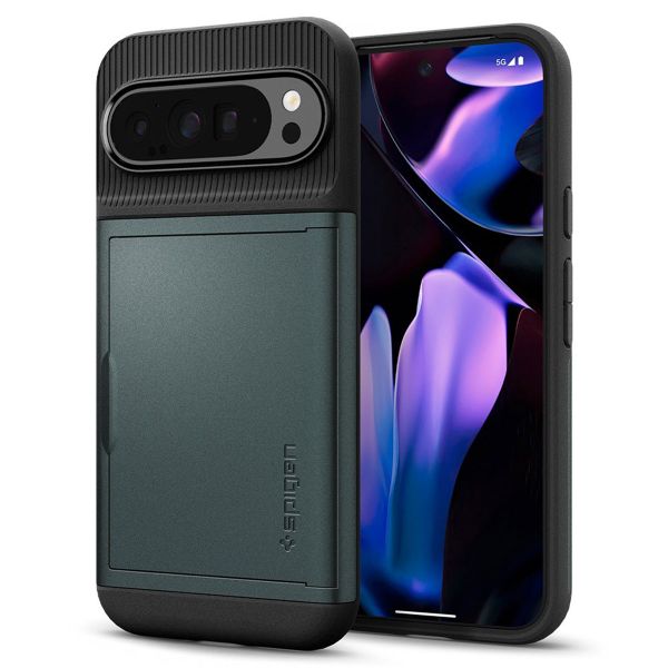 Spigen Coque Slim Armor CS Google Pixel 9 Pro XL - Abyss Green