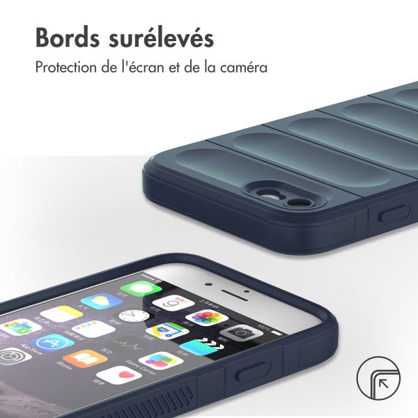 imoshion Coque arrière EasyGrip iPhone SE (2022 / 2020) / 8 / 7 - Bleu foncé