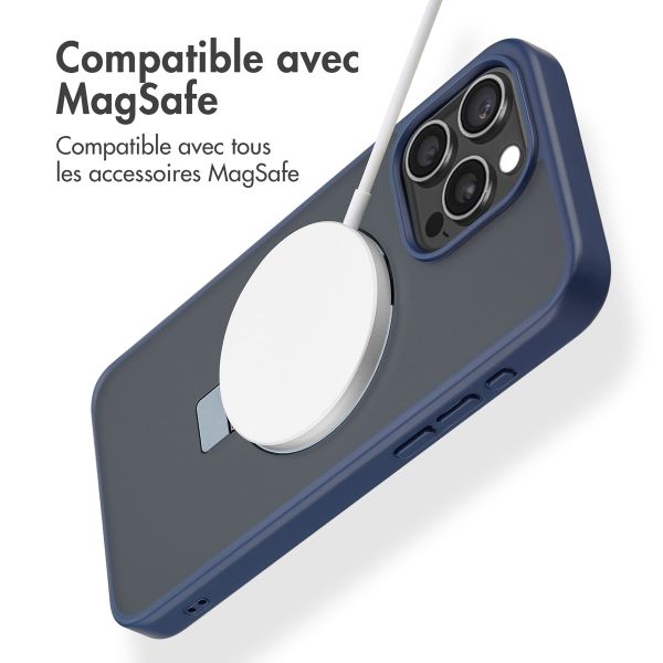 Accezz Coque Ring Stand avec MagSafe iPhone 15 Pro Max - Blue