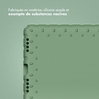 imoshion Coque kidsproof avec poignée Apple iPad 11 (2025) 11 pouces A16 / iPad 10 (2022) 10.9 pouces - Olive Green