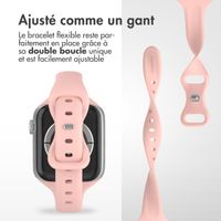 imoshion Bracelet en silicone fin Apple Watch Series 1-9 / SE (38/40/41 mm) | Series 10 (42 mm) - Rose