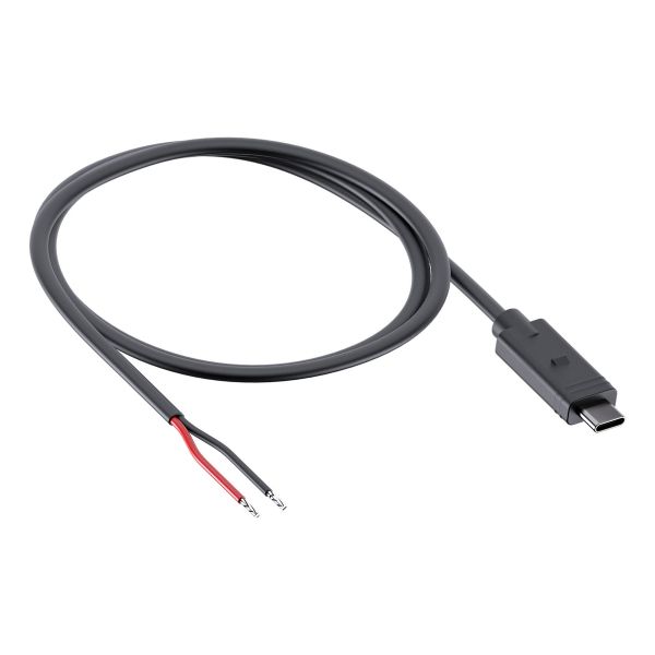 SP Connect 12V DC Câble SPC+ | Câble d’alimentation USB-C vers extrémité ouverte - 24 watts - Noir