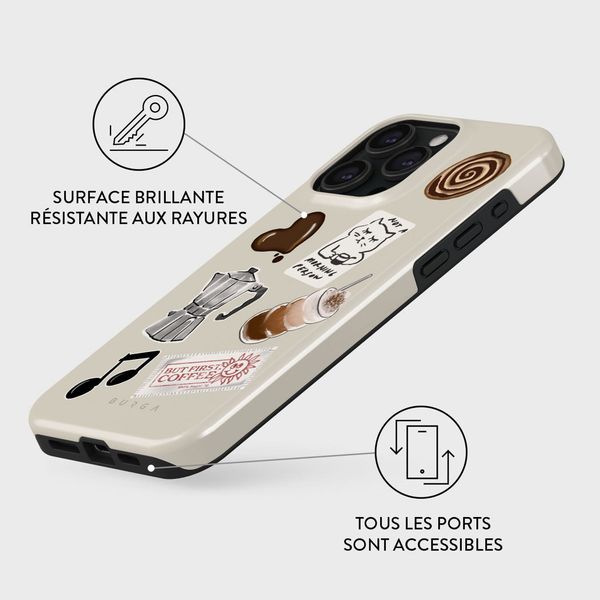 Burga Coque Tough MagSafe Apple iPhone 15 Pro - Oat Milk Please