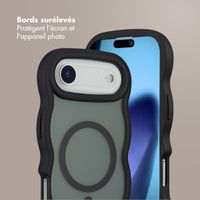 Selencia Coque arrière Wavy avec MagSafe Apple iPhone Air - Noir