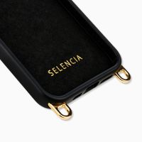 Selencia Coque arrière Rivièra avec MagSafe avec crochets amovibles iPhone 12 / 12 Pro - Velvet Black