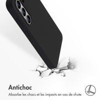 Accezz Coque Liquid Silicone avec MagSafe Samsung Galaxy S26 - Noir