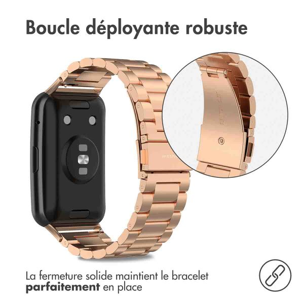 imoshion Bracelet en acier Huawei Watch Fit - Rose Dorée