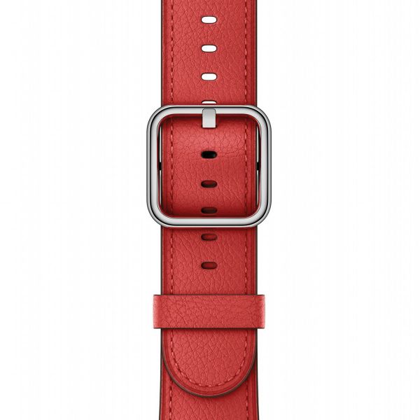 Apple Leather Band Classic Buckle Apple Watch Series 1-9 / SE - 38/40/41 mm / Series 10 - 42 mm - Rouge