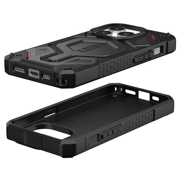 UAG Coque arrière Monarch Pro iPhone 15 Pro - Kevlar Black