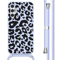 imoshion Coque design en silicone avec cordon Samsung Galaxy A54 (5G) - Animal Lila