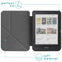 imoshion Étui de liseuse portefeuille design Pliable Kobo Clara Colour / BW - Bloom Love Blush