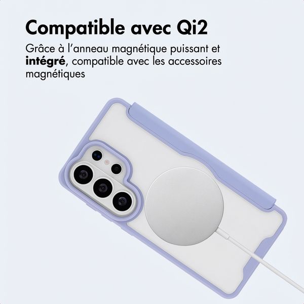 imoshion Bookcase transparente avec MagSafe Samsung Galaxy S26 Ultra - Lilas