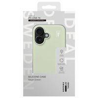 iDeal of Sweden Coque en silicone avec MagSafe Apple iPhone 16 - Sage Green