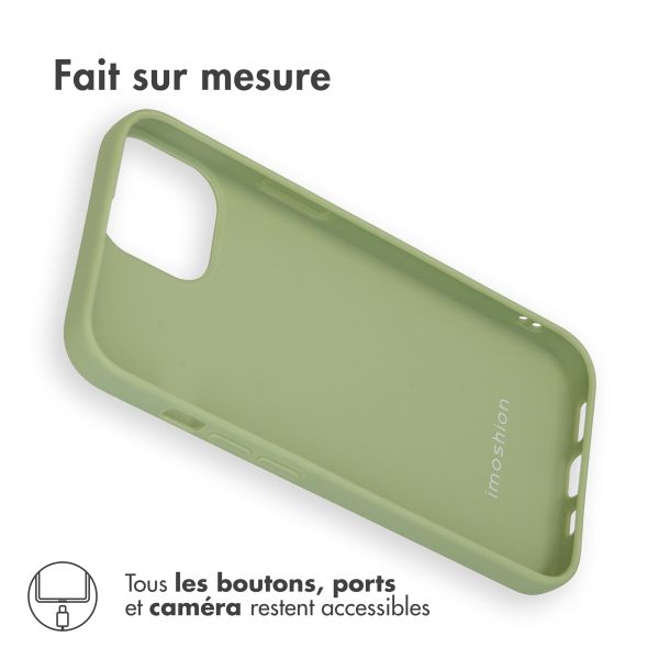 imoshion Coque Couleur Apple iPhone 14 - Olive Green