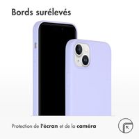 Accezz Coque Liquid Silicone iPhone 15 Plus - Violet