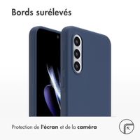 Accezz Coque Liquid Silicone Samsung Galaxy A56 - Bleu foncé