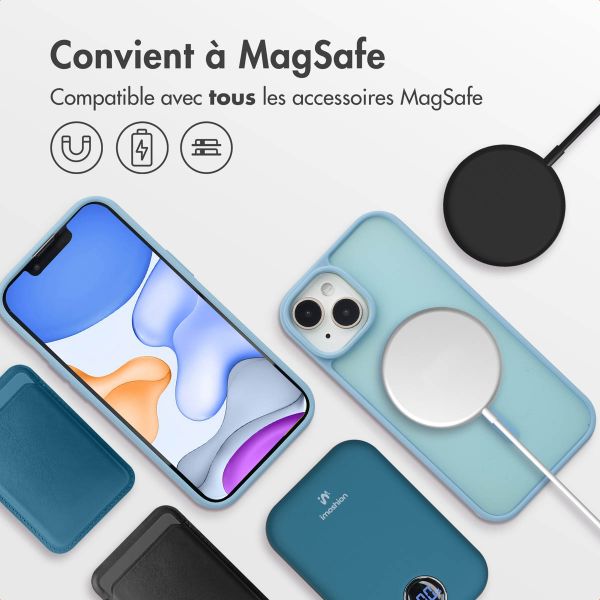 imoshion Coque Color Guard avec MagSafe iPhone 15 - Bleu clair