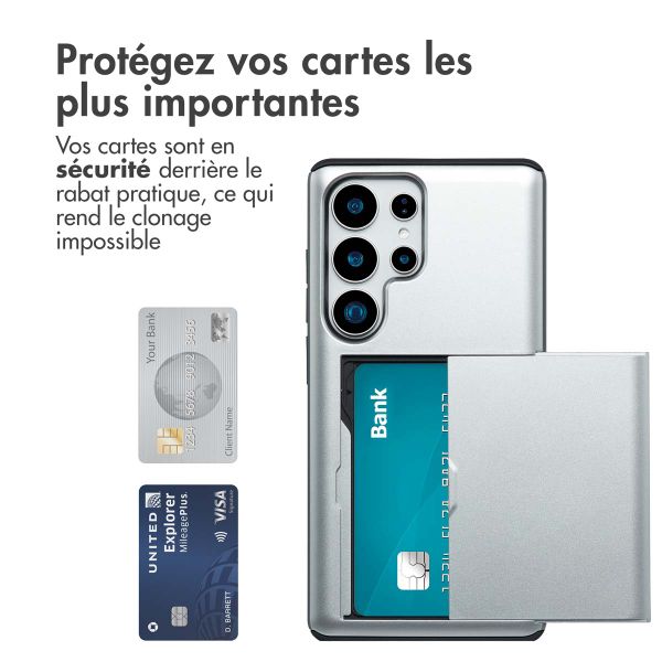 imoshion Coque arrière avec porte-cartes Samsung Galaxy S25 Ultra - Gris