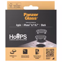PanzerGlass Protection Caméra Hoop Optic Rings Apple iPhone 15 / 15 Plus
