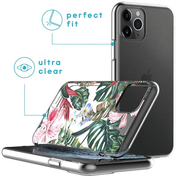 imoshion Coque Design iPhone 11 Pro - Jungle - Vert / Rose