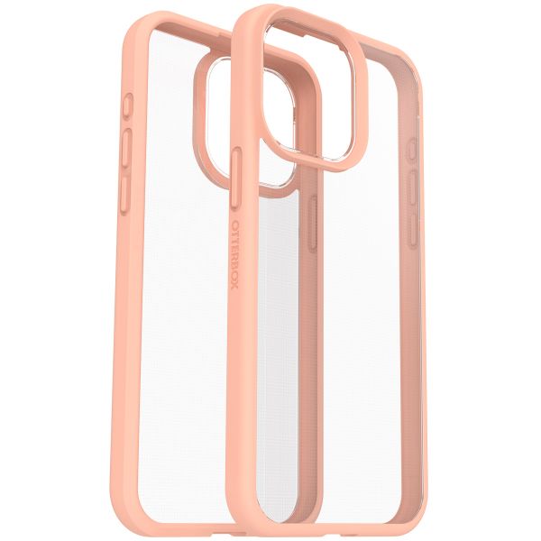 OtterBox Coque arrière React iPhone 15 Pro Max - Transparent / Peach