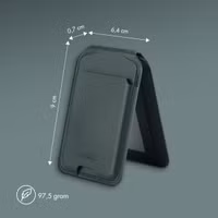 Accezz Portefeuille en cuir avec support - Compatible avec MagSafe et Qi2 - Cedar Green