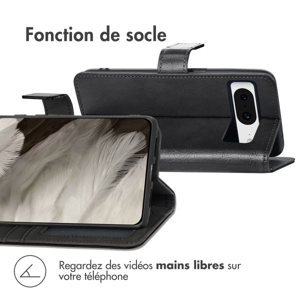 imoshion Étui de téléphone portefeuille Luxe Google Pixel 8 - Noir