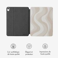 Selencia Coque tablette Vivid Apple iPad Air 11 pouces (2025) M3 / (2024) M2 / Air 5 (2022) / Air 4 (2020) - Desert Waves Beige