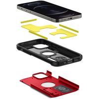 Spigen Coque Tough Armor iPhone 12 (Pro) - Rouge